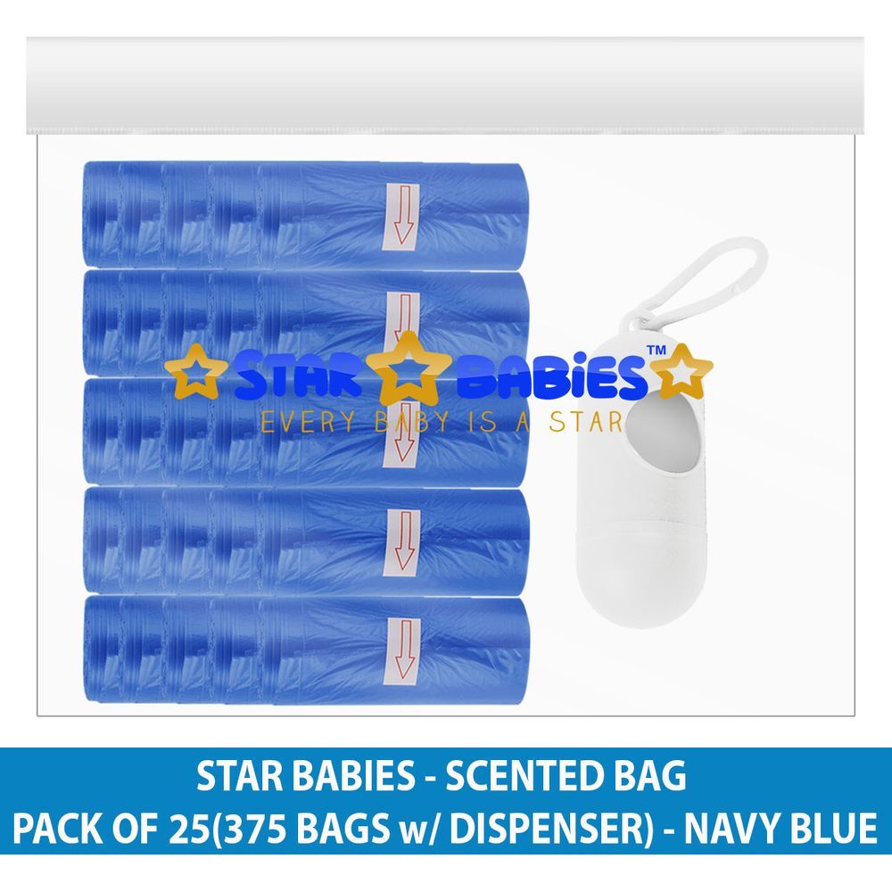 Star Babies - Scented Bag 375pcs w/ Dispenser - Navy Blue