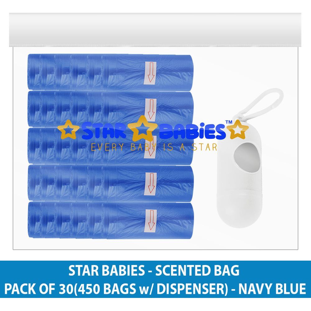 Star Babies - Scented Bag 450pcs w/ Dispenser - Navy Blue