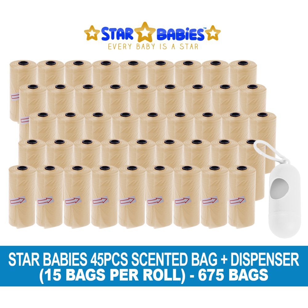 Star Babies - Scented Bag 675pcs w/ Dispenser - Ivory