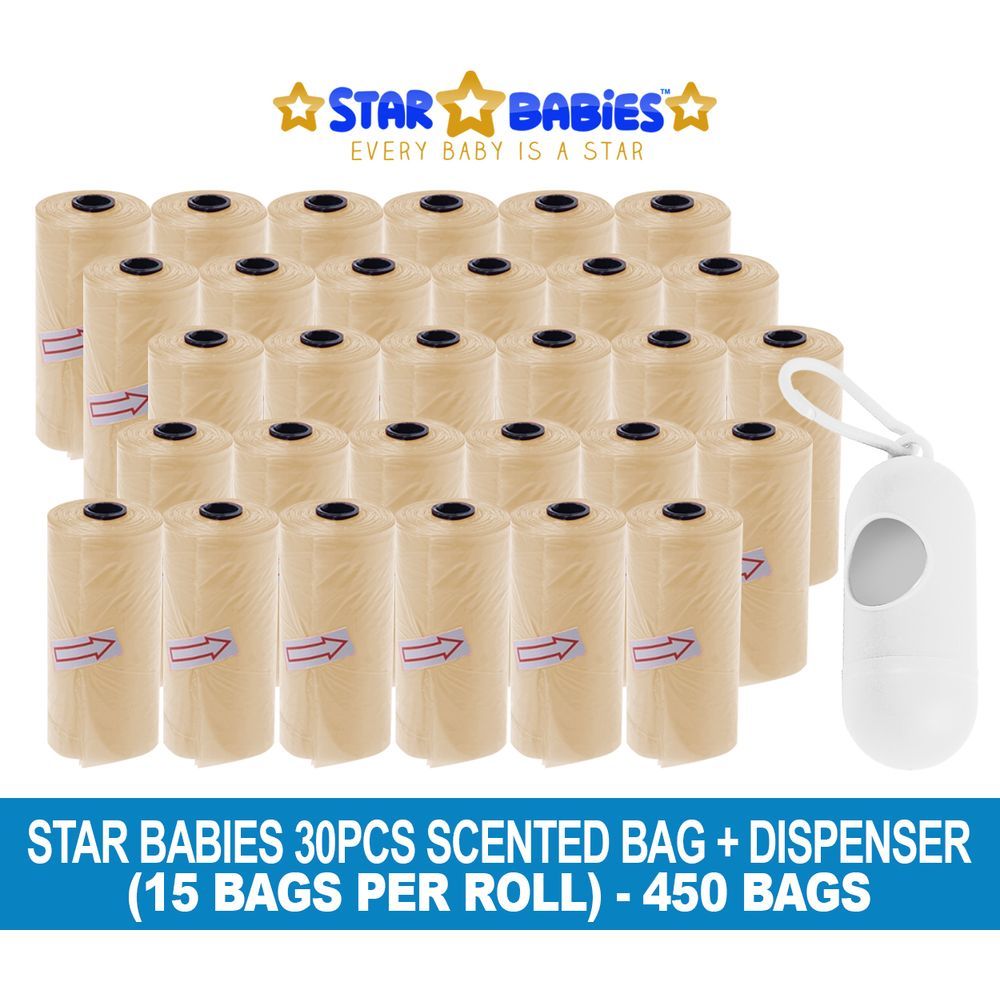 Star Babies - Scented Bag 450pcs w/ Dispenser - Ivory