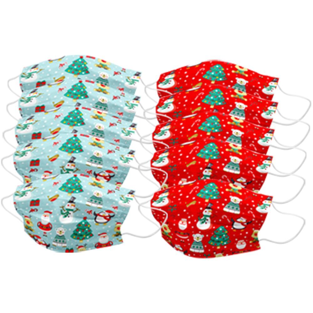 Star Babies - Christmas Hat & Christmas Disposable Mask 20pcs w/ Wooden Christmas Lantern - 3pcs