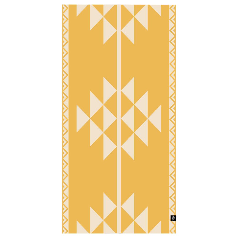 Bu Towel - Al Sadu Beach Towel - Yellow - Large