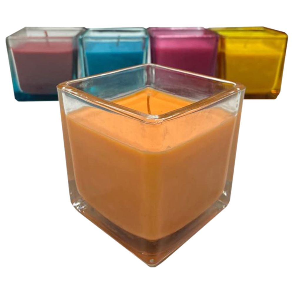 BYFT - Square Jar Scented Candle - Orange