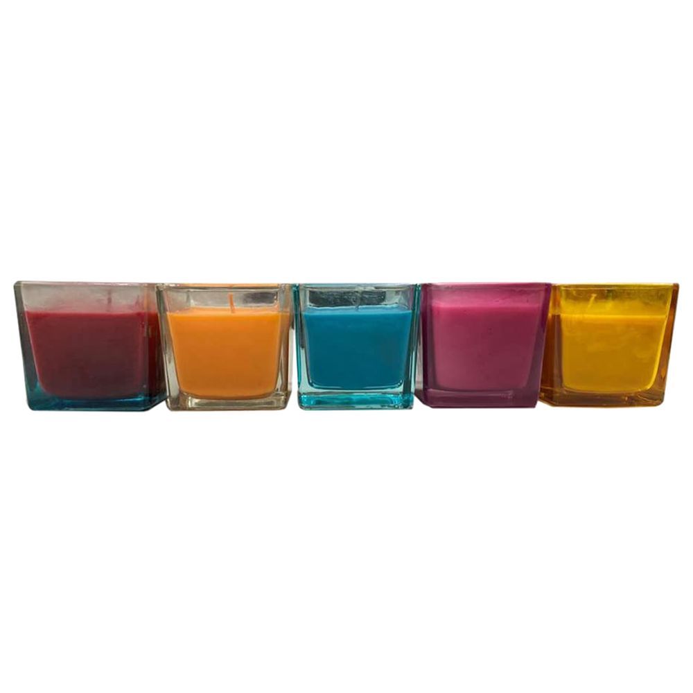 BYFT - Square Jar Scented Candle - Orange