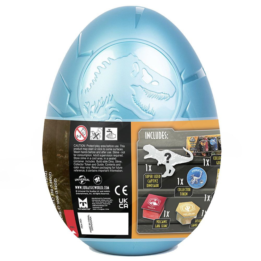 Jurassic World - Jurassic Captivz Dino Trackers Surprise Egg - Style May Vary