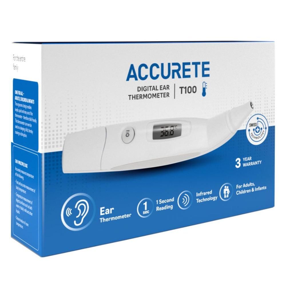 Accurete - Digital Ear Thermometer T100 - White