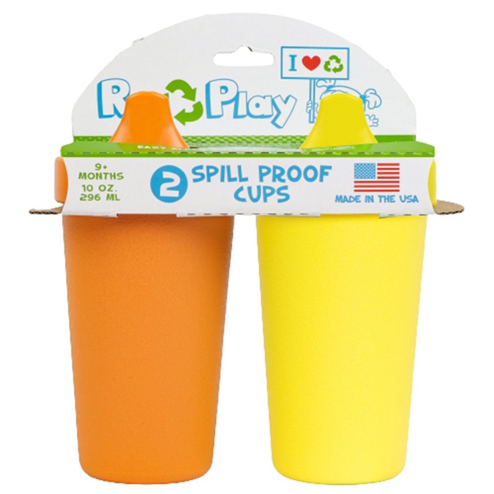 Re-play - Packaged Spill Proof Cups Pack of 2 - Assorted