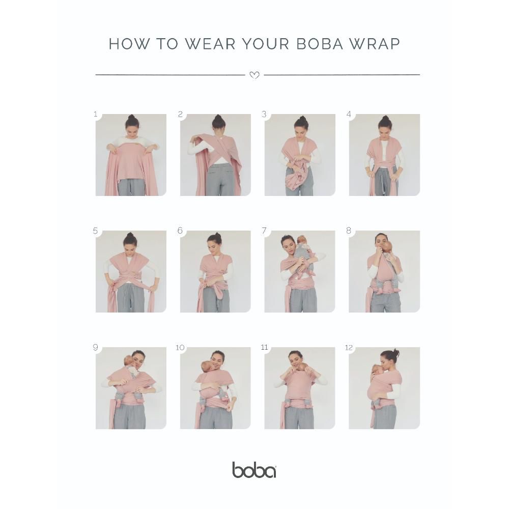 Boba - Classic Baby Wrap - Sage Green