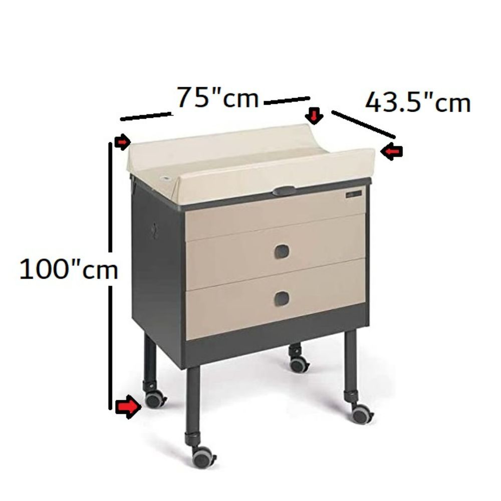 Cam - Growi 2-In-1  Bagnetto Changing Table - Beige