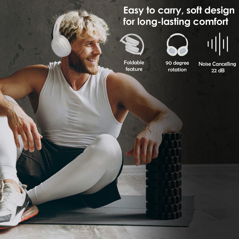 Moodix - ANC Bluetooth On-Ear Headphones - White