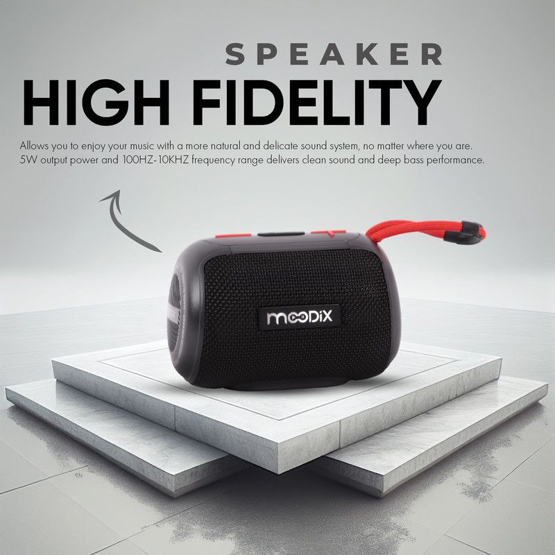 Moodix - HO23T10 Bluetooth Speaker - Black