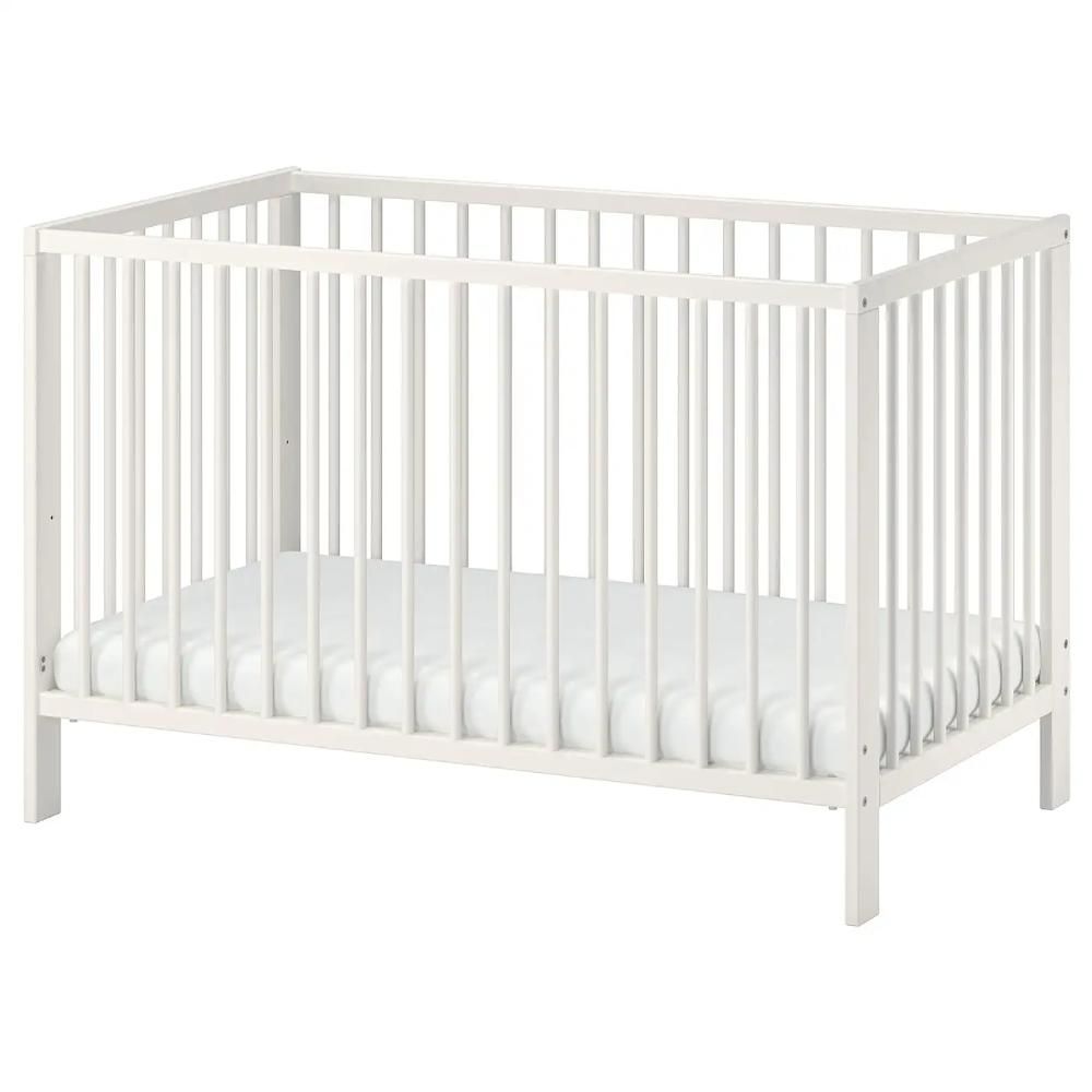 Bumble & Bird - 3-In-1 Classic Wooden Cot Bed - White