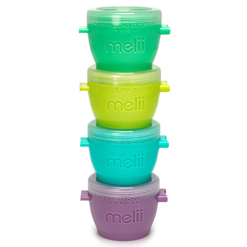 Melii - Silicone Snap & Go Pods - 4Oz - 4pcs