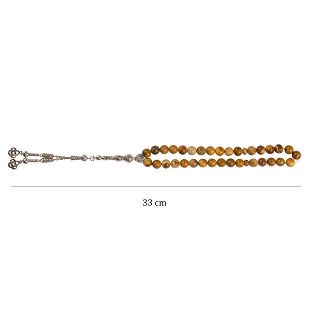 HilalFul - Islamic Prayer Beads - Picture Jasper