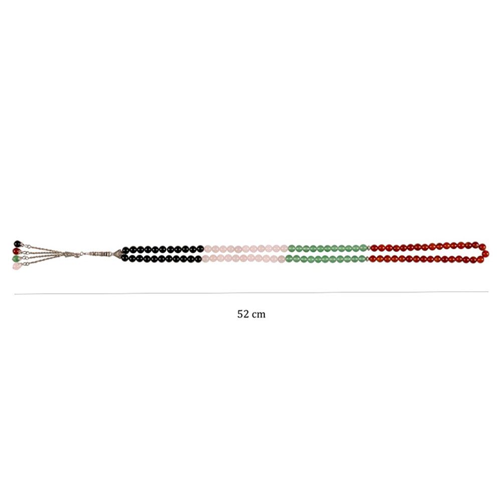 HilalFul - Islamic Prayer Beads - UAE National Flag - 99pcs