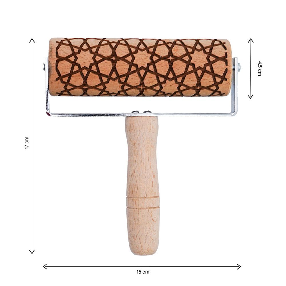 HilalFul - Islamic Art Pattern Rolling Pin