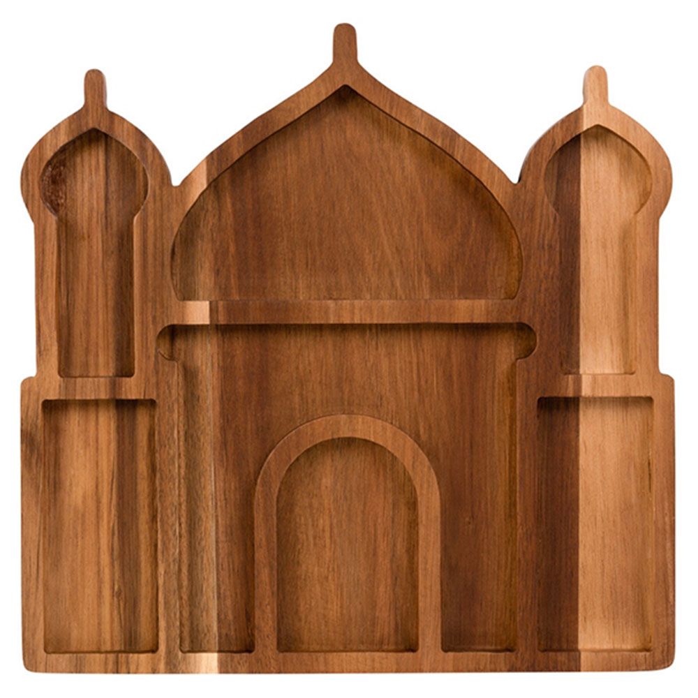 HilalFul - Premium Wooden Platter - Mosque