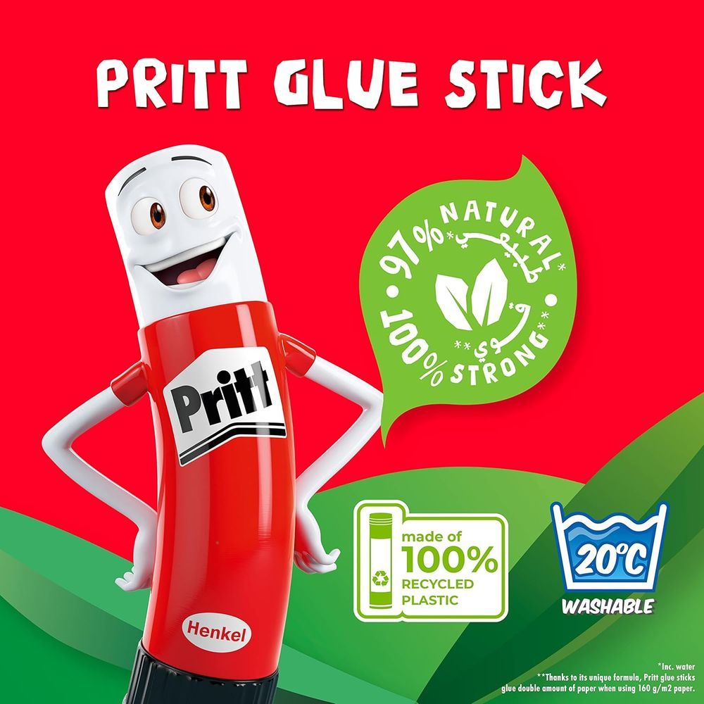 Pritt - Original Glue Stick - 11 g - Pack of 2