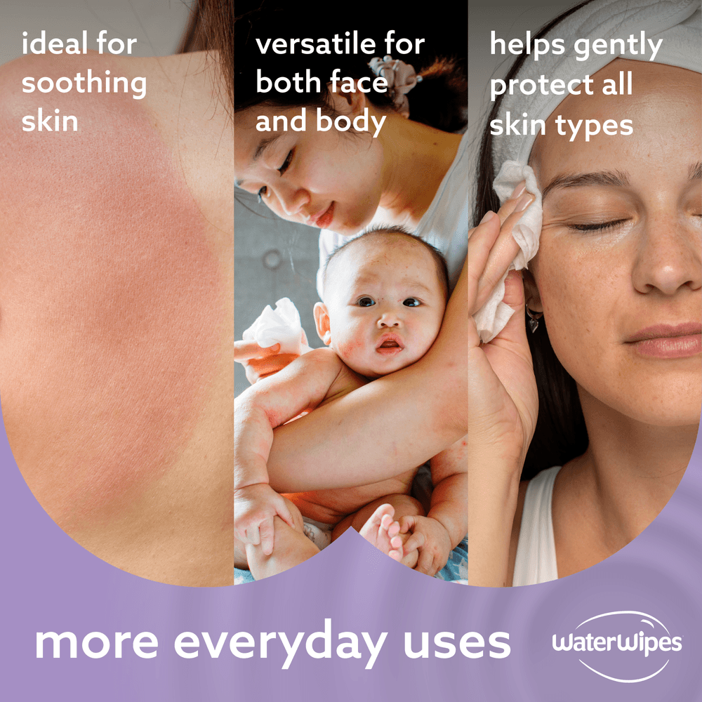 WaterWipes - Soothing Clean Baby Wipes 60s With 99% Water & Botanical Extracts