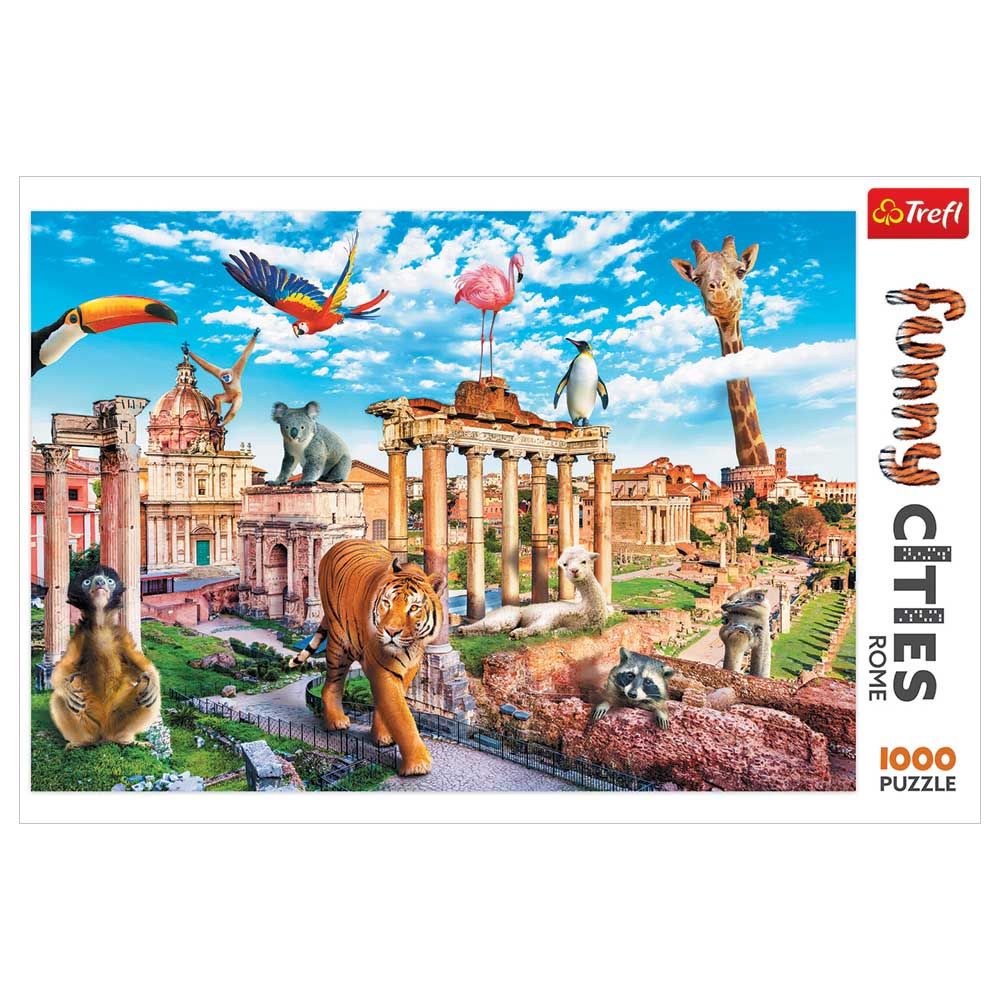 Trefl Puzzle - Funny Cities Wild Rome Puzzle - 1000pcs