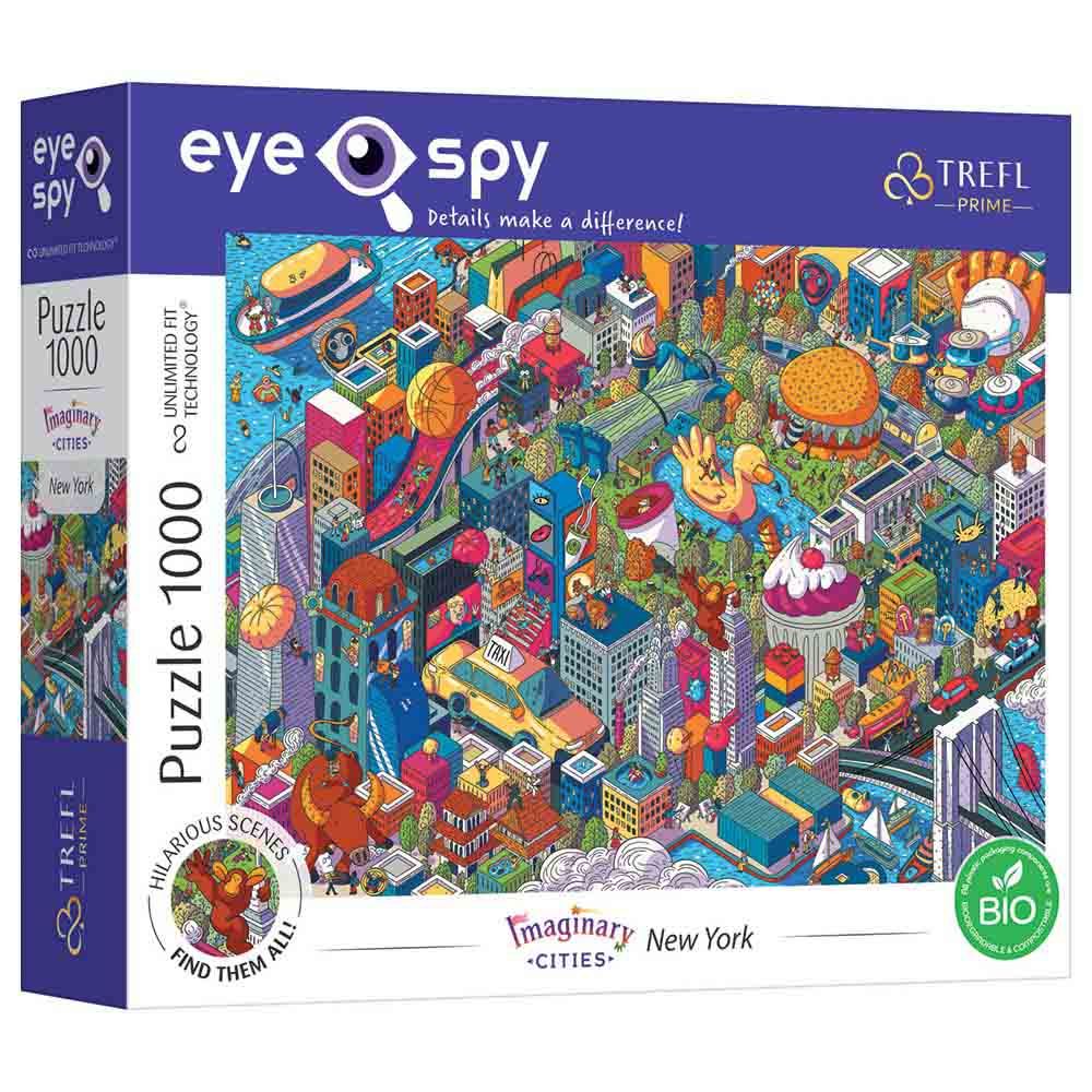 Trefl Puzzle - UFT Eye-Spy New York & USA Puzzle - 1000pcs