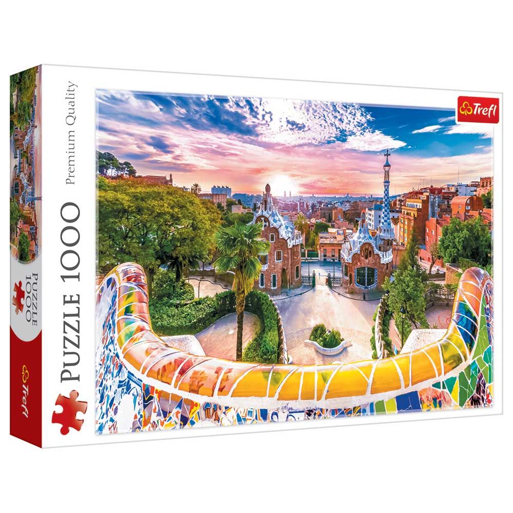 Trefl Puzzle - Sunset Over Barcelona Spain Puzzle - 1000pcs