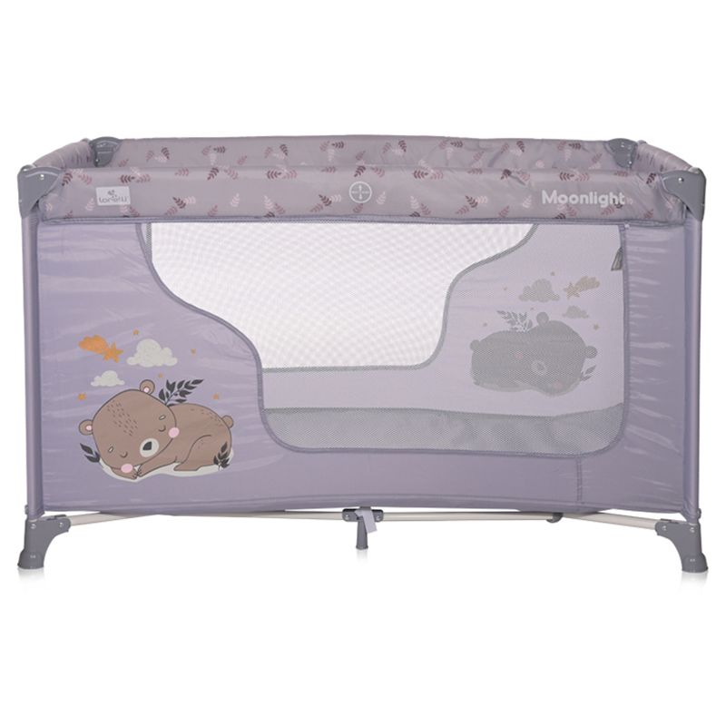 Lorelli - Moonlight 1 Level Baby Cot - Grey Dream