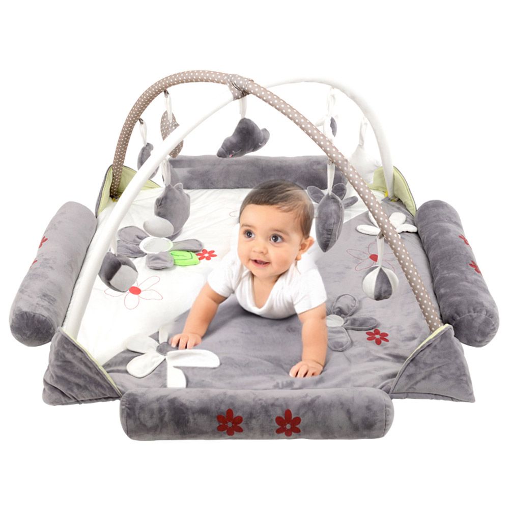 Little Learners - 2-In-1 Baby Playmat - Grey