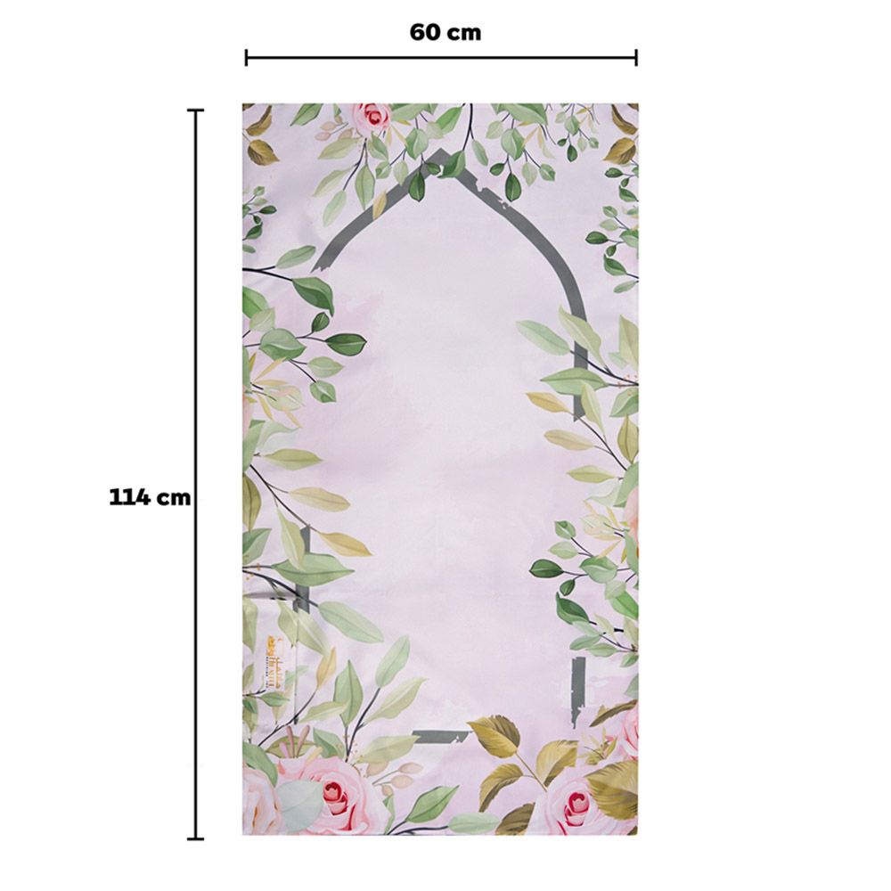 HilalFul - Salah On The Go Kids Prayer Mat - Romantic Garden