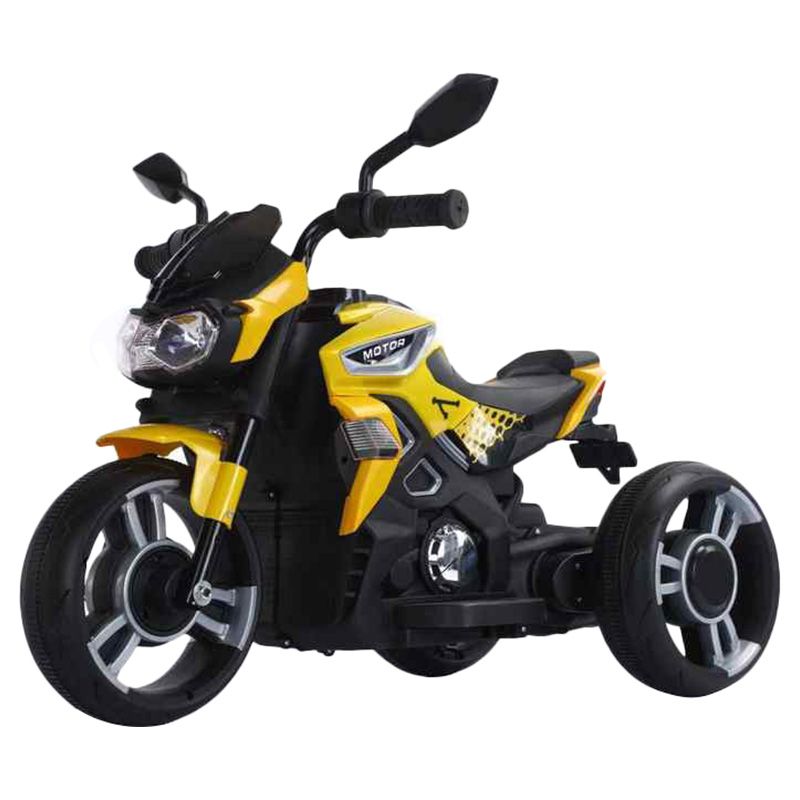 Megastar - 12V Unicorn Ninja Ride On Motortrike - Yellow