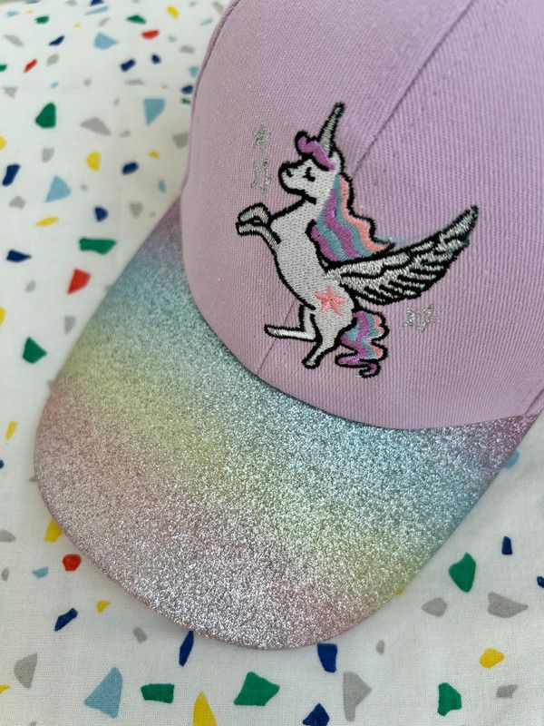 The Girl Cap - Durable Cotton Kids Cap - Unicorn - Purple