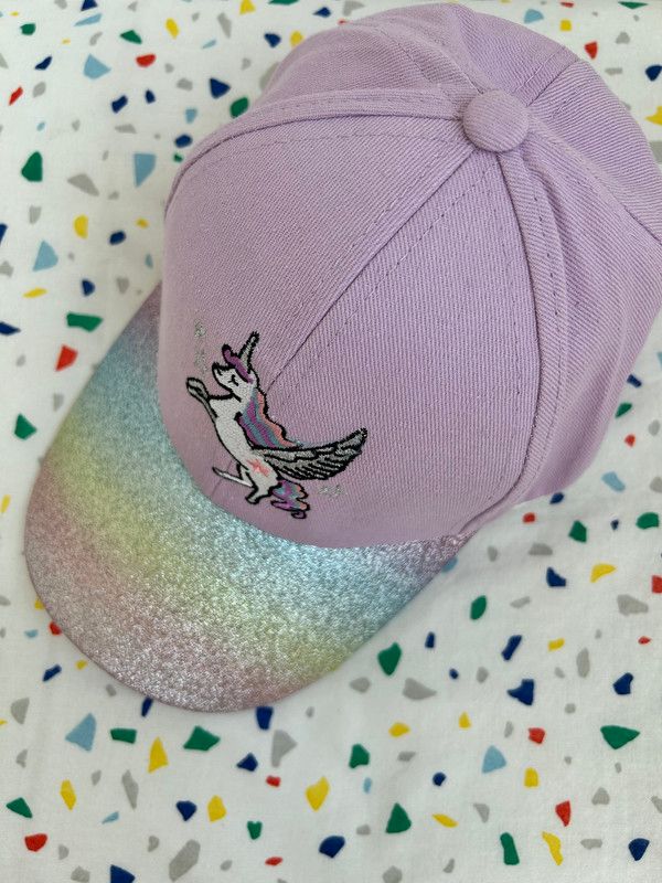 The Girl Cap - Durable Cotton Kids Cap - Unicorn - Purple