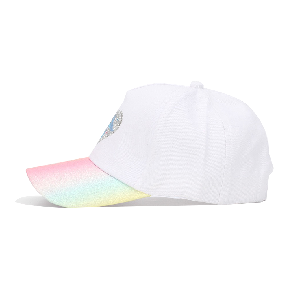 Wonder Kids - Adjustable Snapback Polyester Cap - Heart White