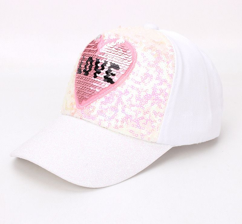 وندر كيدز - قبعة Snapback قابلة للتعديل بتصميم Love - أبيض