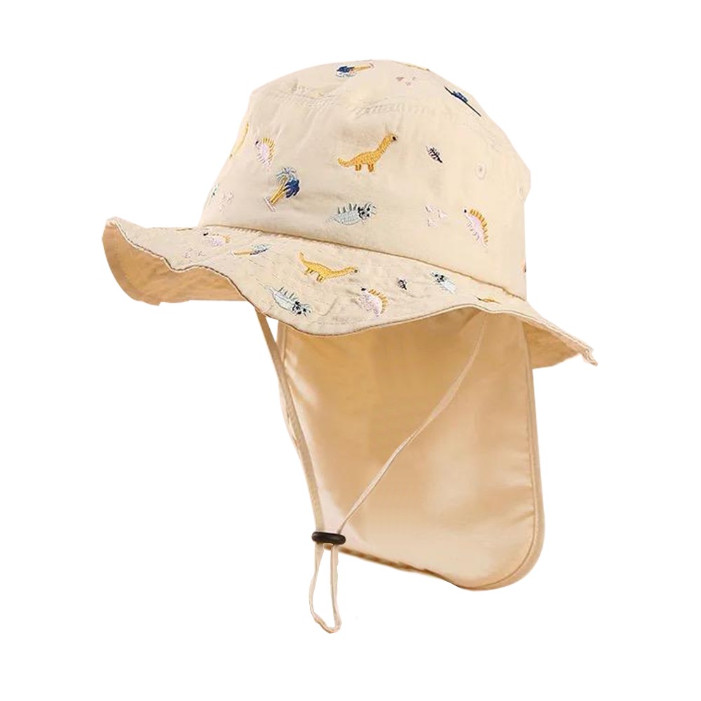 Wonder Kids - Kids Neck Cover Hat - Cream