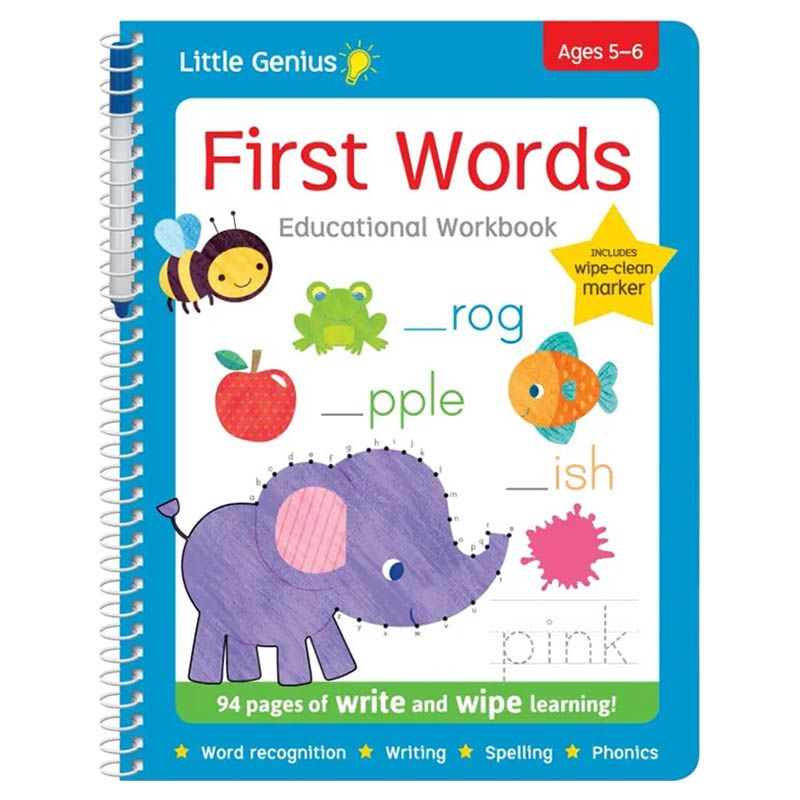 كتاب Little Genius Write & Wipe First Words