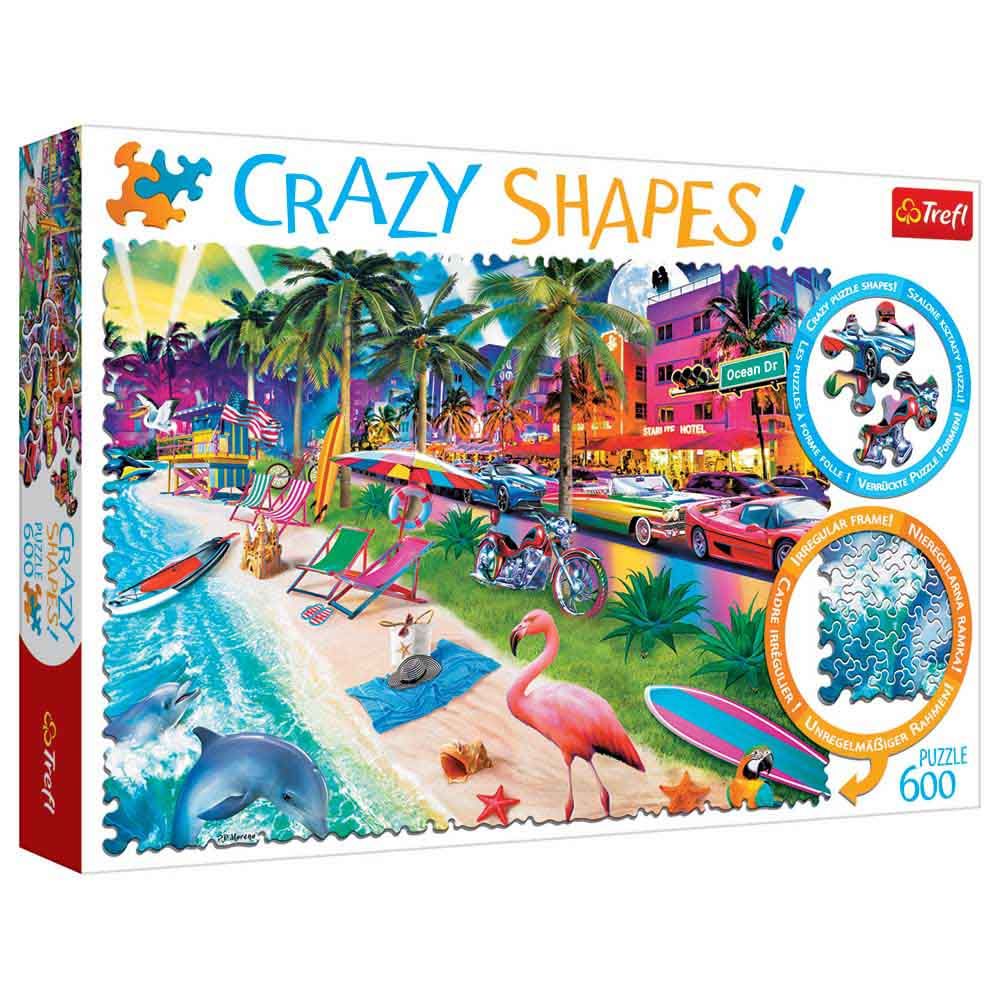 Trefl Puzzle - Crazy Shapes - Miami Beach Puzzle - 600pcs