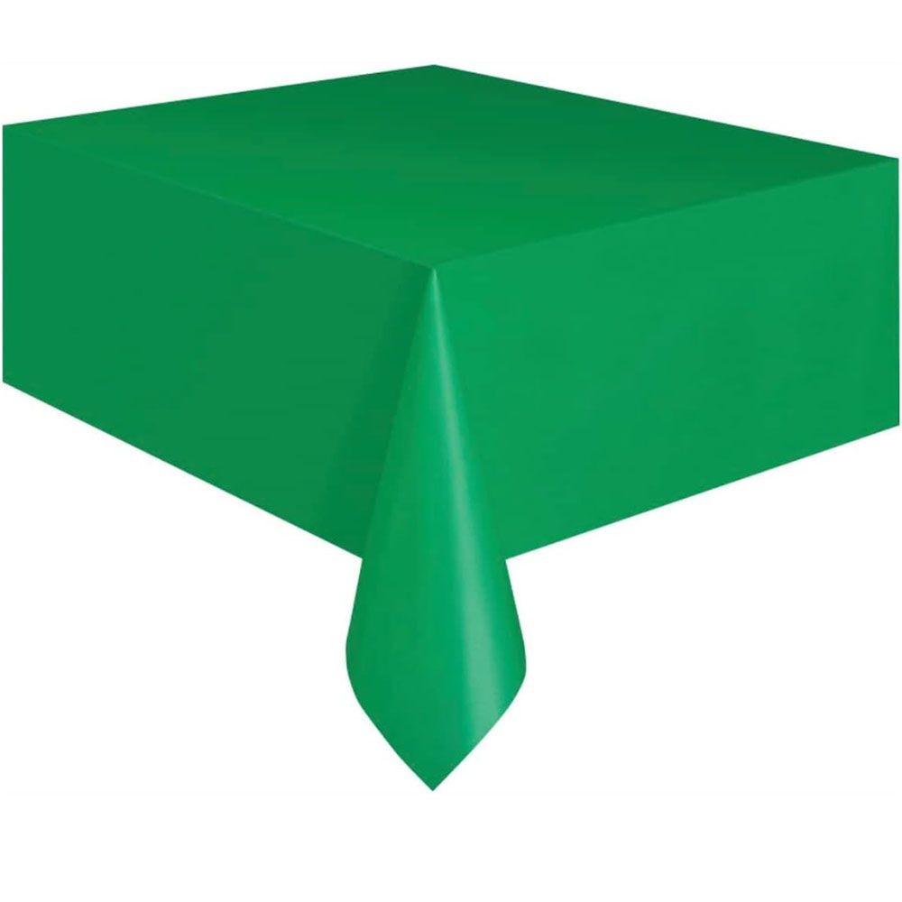 Unique - Plastic Table Cover - Emerald Green