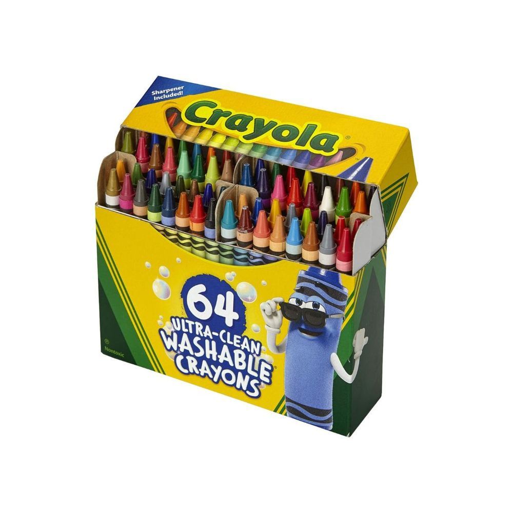 Crayola - Ultra-Clean Washable Crayons - 64pcs