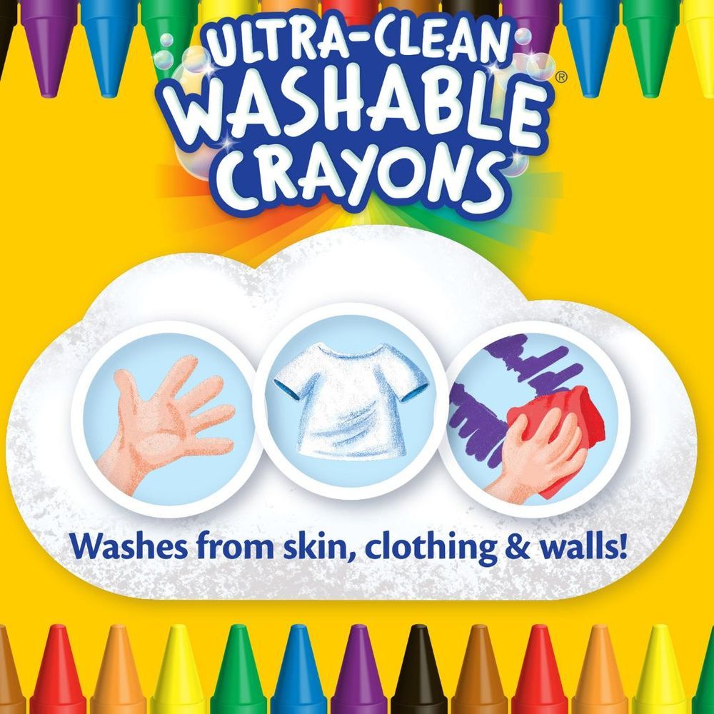 Crayola - Ultra-Clean Washable Crayons - 64pcs