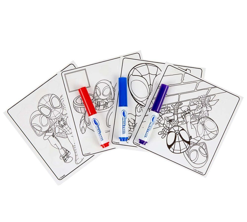 Crayola - Color Wonder Activity Pad And Marker - Spidey And His Amazing Friends