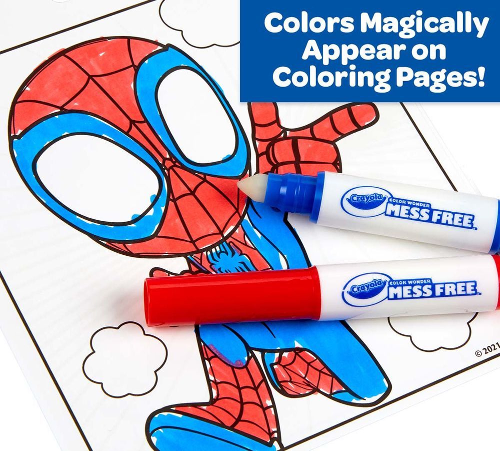 Crayola - Color Wonder Activity Pad And Marker - Spidey And His Amazing Friends