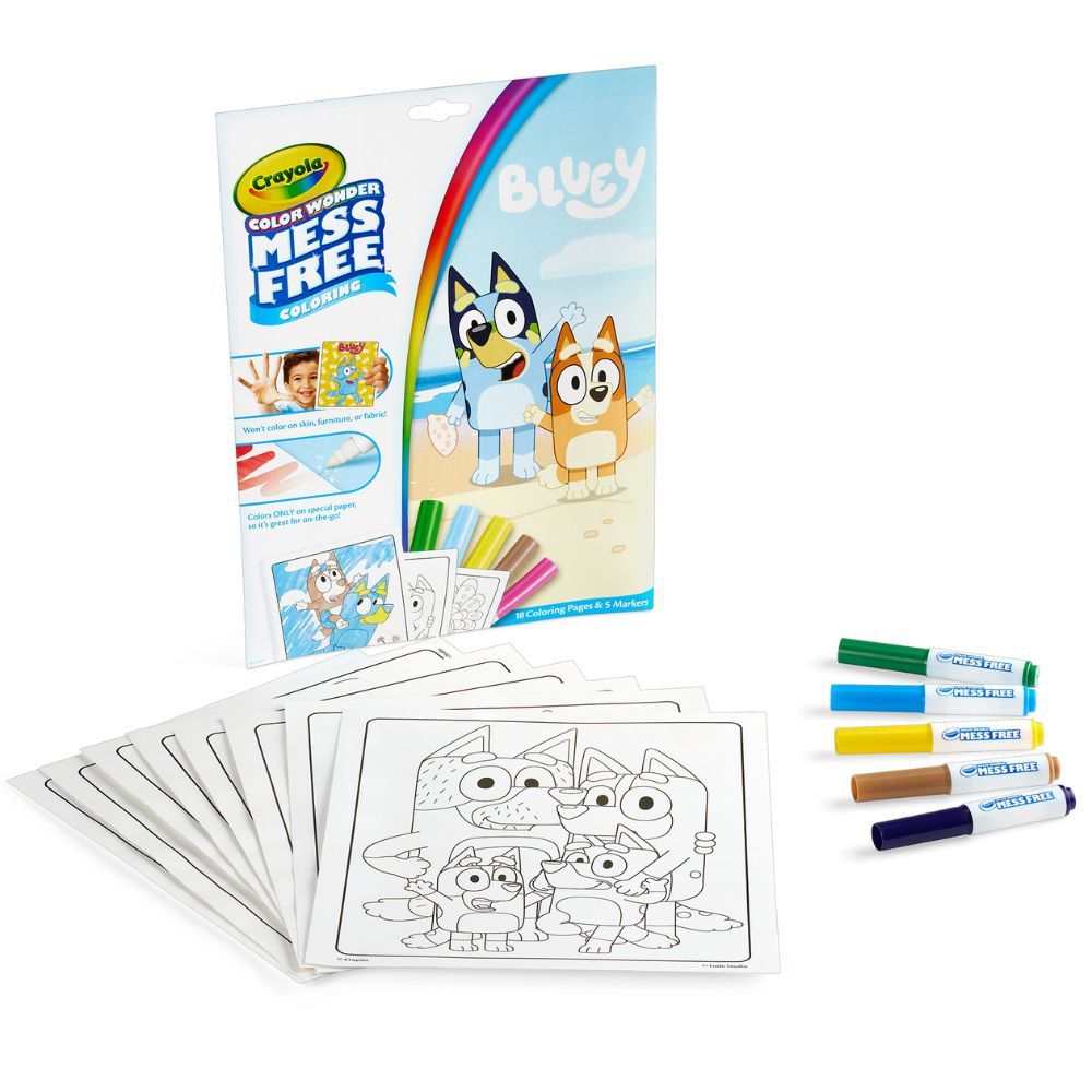 Crayola - Color Wonder Mess-Free Coloring Mini Box Set - Bluey