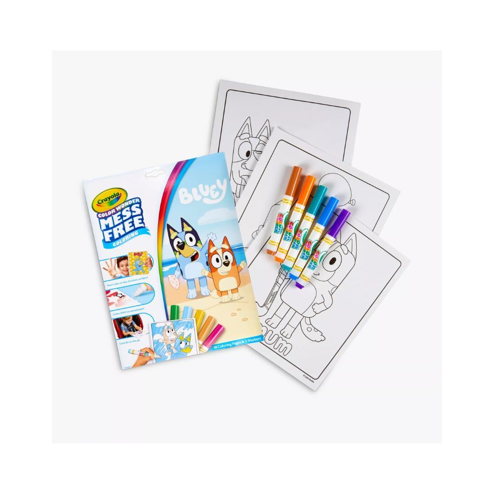 Crayola - Color Wonder Mess-Free Coloring Mini Box Set - Bluey