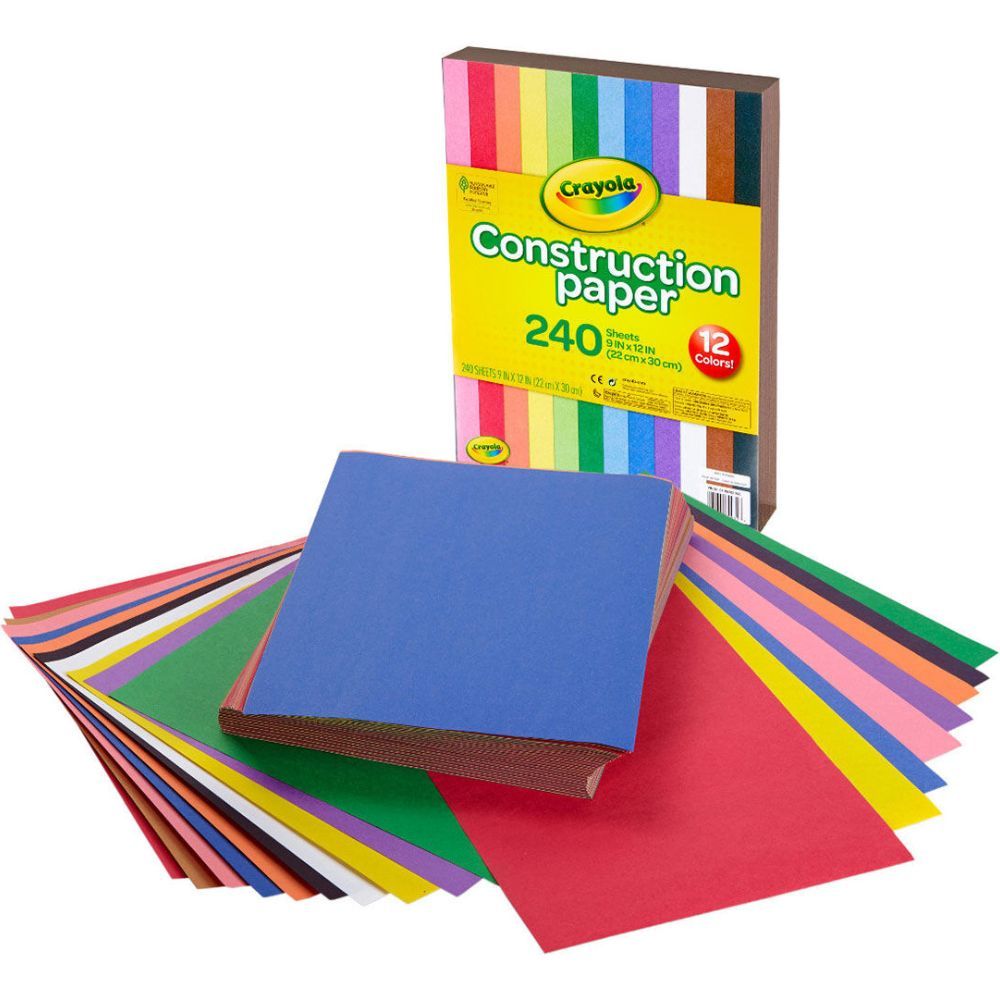 Crayola - Construction Paper Sheets - 240 Pcs