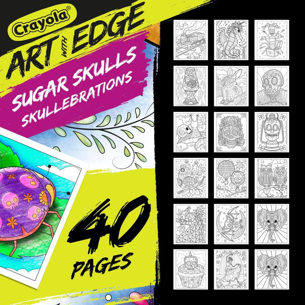 Crayola - Art With Edge Sugar Skulls Coloring Book Volume 3