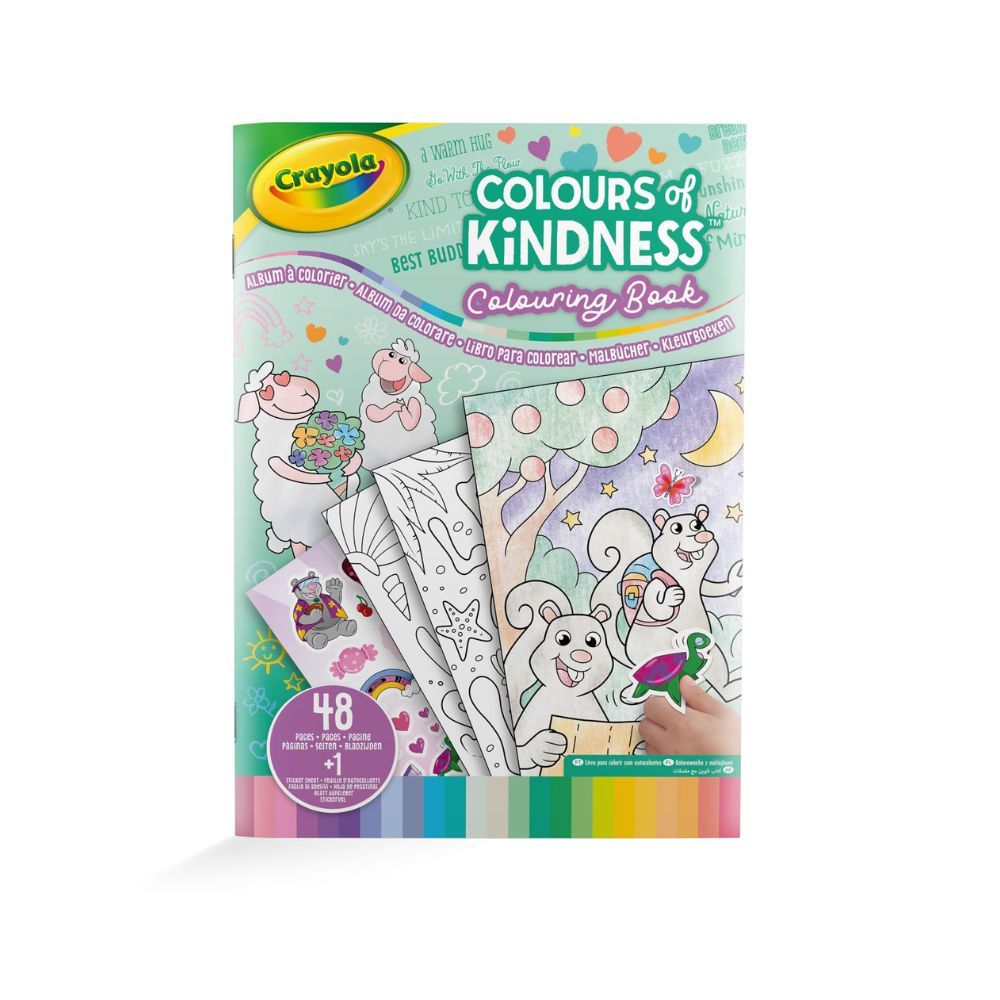 Crayola - Colors of Kindness Coloring Book With 48 Pages And Sticker Sheet