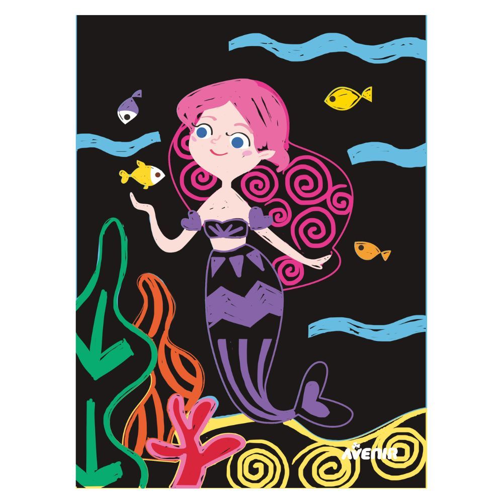 Avenir - Scratch Junior - My Little Mermaid - Pack of 1 - 8Pcs