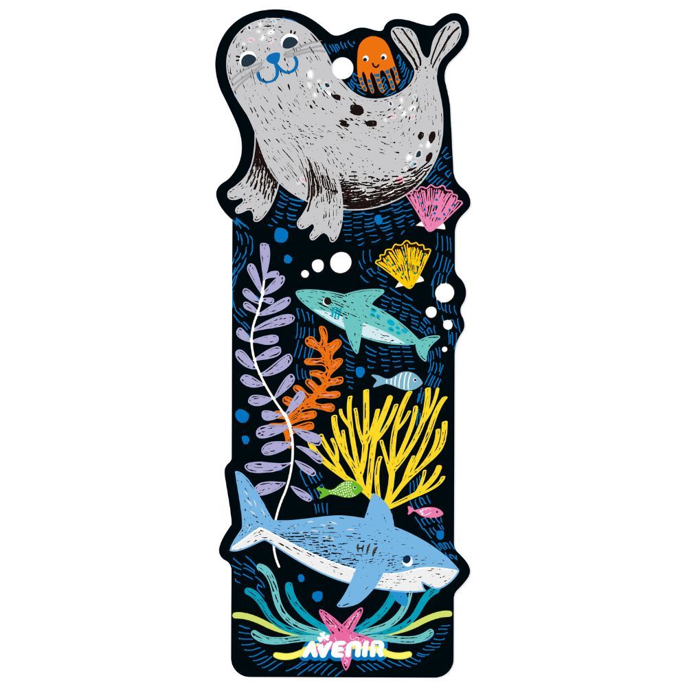 Avenir - Scratch Sea Animal Bookmarks - Pack of 1 - 5Pcs