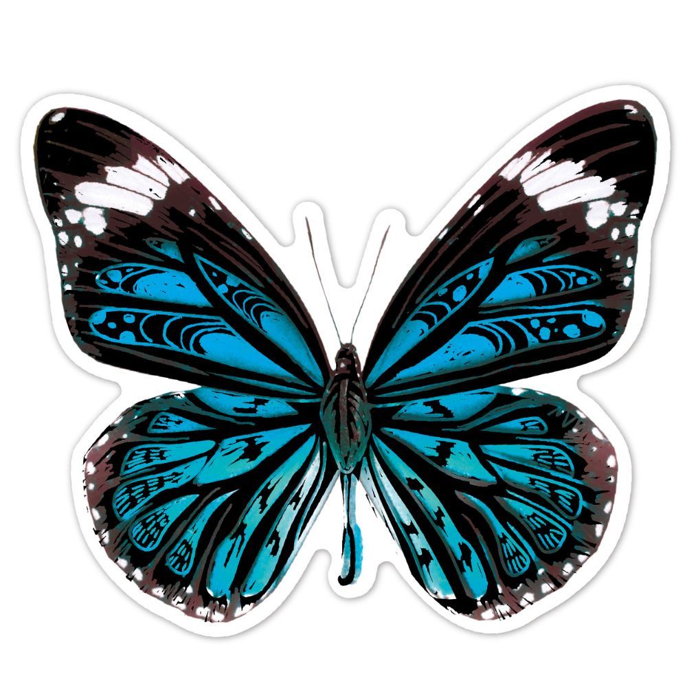 Avenir - Scratch Butterfly Stickers - Pack of 1 - 4Pcs